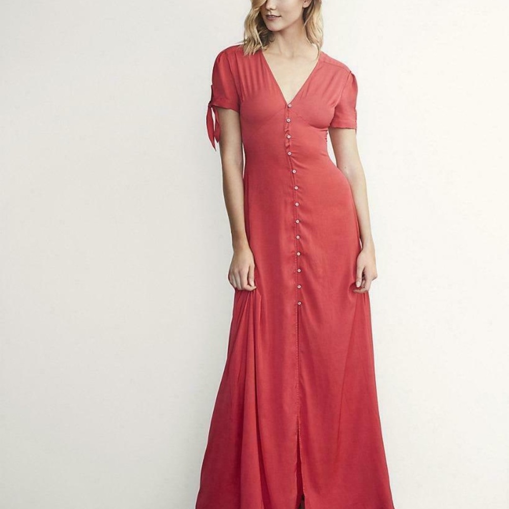 EXPRESS KARLIE KLOSS limited edition red maxi tie - Picture 4 of 4